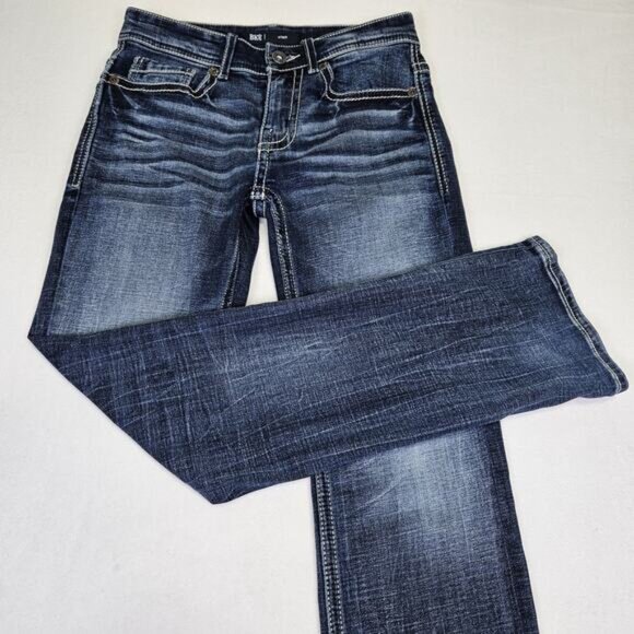 Buckle BKE Mens Aiden Boot Stretch Jeans Highclere Dark Wash Phone Pocket 28x29 - Picture 2 of 16